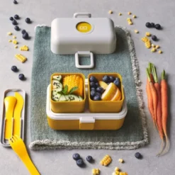 Kinder Lunchbox MB TRESOR grün – inklusive 2 Snackboxen