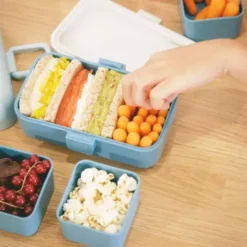 Kinder Lunchbox MB TRESOR grün – inklusive 2 Snackboxen