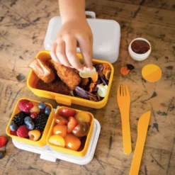 Kinder Lunchbox MB TRESOR grün – inklusive 2 Snackboxen