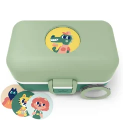 Kinder Lunchbox MB TRESOR grün – inklusive 2 Snackboxen