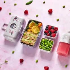 Kinder Lunchbox MB TRESOR grün – inklusive 2 Snackboxen