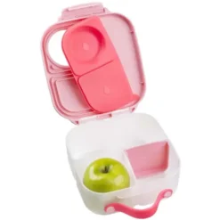 Kinderlunchbox mit 3 Fächern 1000 ml - rosa