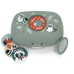 Kinderlunchbox Waschbärmotiv grün 600 ml