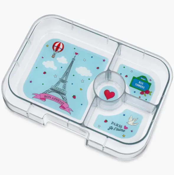 Kinderlunchbox YUMBOX PANINO 4 Fächer Paris rosa