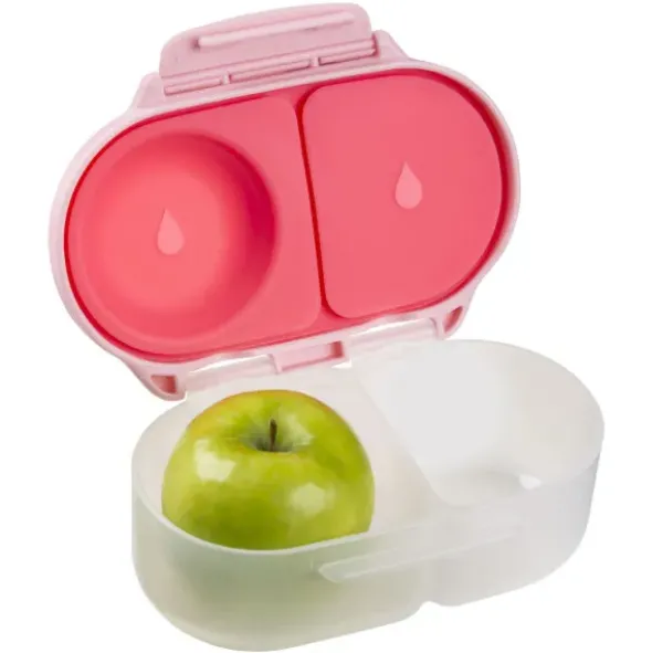 Kinder Snackbox mit 2 Fächern 500 ml rosa