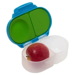 Kinder Snackbox mit 2 Fächern 500 ml hellblau