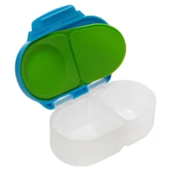 Kinder Snackbox mit 2 Fächern 500 ml hellblau