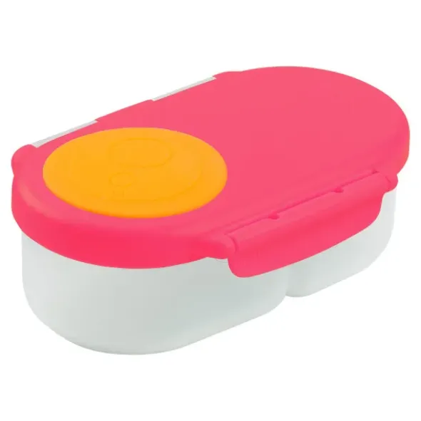 Kinder Snackbox mit 2 Fächern 500 ml pink