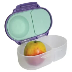 Kinder Snackbox mit 2 Fächern 500 ml lila
