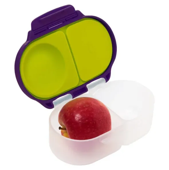 Kinder Snackbox mit 2 Fächern 500 ml violett