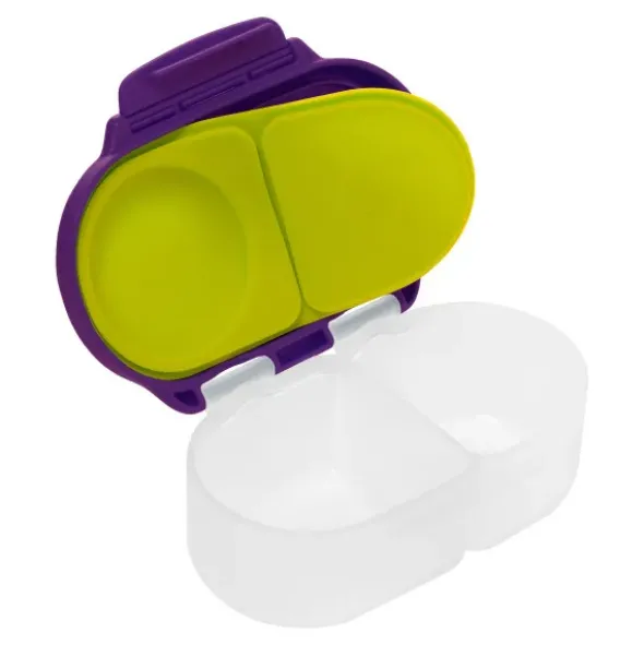 Kinder Snackbox mit 2 Fächern 500 ml violett