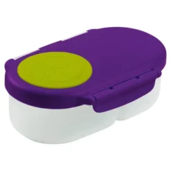 Kinder Snackbox mit 2 Fächern 500 ml violett