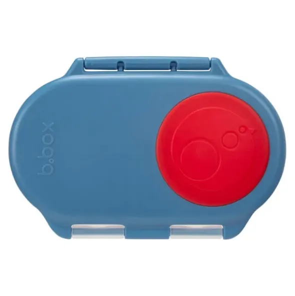 Kinder Snackbox mit 2 Fächern 500 ml blau
