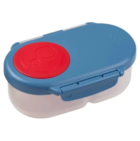 Kinder Snackbox mit 2 Fächern 500 ml blau