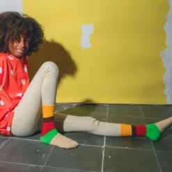 Kindersocken Cheeseburger Gr. 28-35