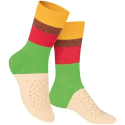 Kindersocken Cheeseburger Gr. 28-35