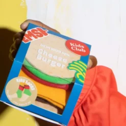 Kindersocken Cheeseburger Gr. 28-35