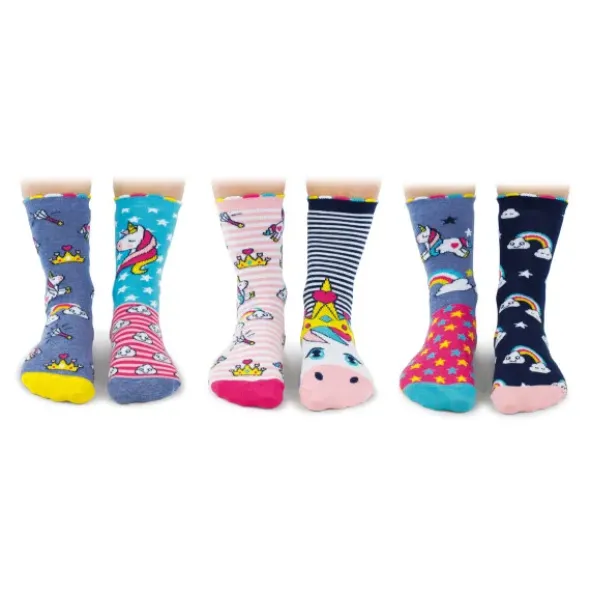 Kindersocken Einhorn - Geschenkbox UNICORN DAZE - 6 Socken - Gr. 30½-38½