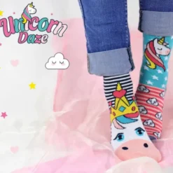 Kindersocken Einhorn - Geschenkbox UNICORN DAZE - 6 Socken - Gr. 30½-38½