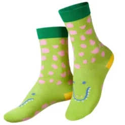 Kindersocken Funny Croc - Krokodil Socken grün Gr. 28-35