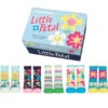Kindersocken - Geschenkbox LITTLE PETAL (5 Sockenpaare) 2-4 Jahre