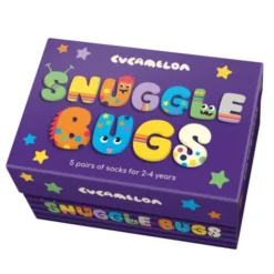 Kindersocken - Geschenkbox SNUGGLE BUGS (5 Sockenpaare) 2-4 Jahre