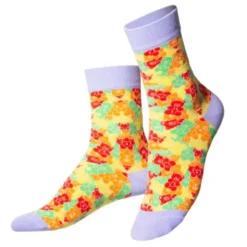 Kindersocken Jelly Bears – lustige Socken im bunten Fruchtgummi Look Gr. 28-35