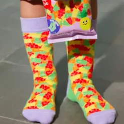 Kindersocken Jelly Bears – lustige Socken im bunten Fruchtgummi Look Gr. 28-35