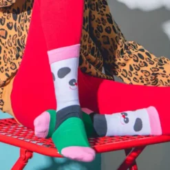 Kindersocken Lazy Panda - Pandabär Socken Gr. 28-35