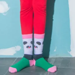 Kindersocken Lazy Panda - Pandabär Socken Gr. 28-35
