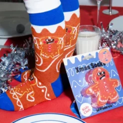 Kindersocken Lebkuchenmann - Weihnachtssocken Gr. 28-35
