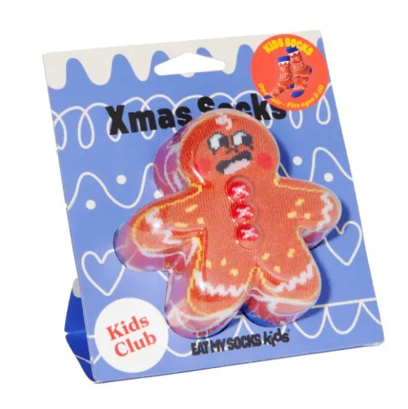Kindersocken Lebkuchenmann - Weihnachtssocken Gr. 28-35