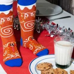 Kindersocken Lebkuchenmann - Weihnachtssocken Gr. 28-35