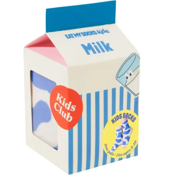 Kindersocken Milk Socks - Socken Gr. 28-35 in Milchtüte-Verpackung