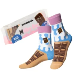 Kindersocken Milky Bar – Milchschokoladenriegel Socken Gr. 28-35