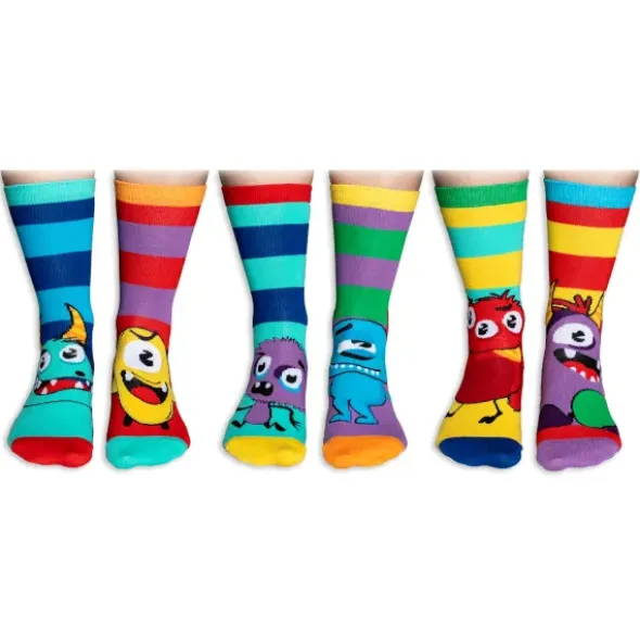 Kindersocken Monster - Geschenkbox THE MEDDLER - 6 Socken - Gr. 30½-38½