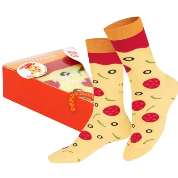 Kindersocken Pizza Napoli - Pizzasocken Gr. 28-35