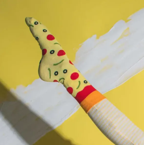 Kindersocken Pizza Napoli - Pizzasocken Gr. 28-35