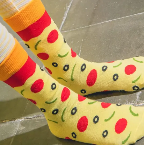 Kindersocken Pizza Napoli - Pizzasocken Gr. 28-35
