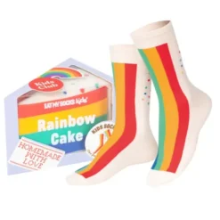Kindersocken Rainbow Cake - Kuchenstück Socken bunt Gr. 28-35