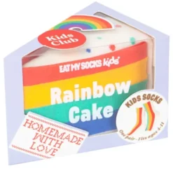 Kindersocken Rainbow Cake - Kuchenstück Socken bunt Gr. 28-35