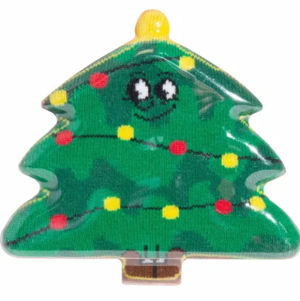 Kindersocken Weihnachtsbaum - grüne Tannenbaum Weihnachtssocken Gr. 28-35