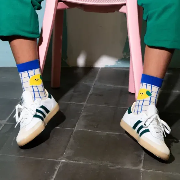Kindersocken Zitrone - Acid Lemon Socken Gr. 28 - 35