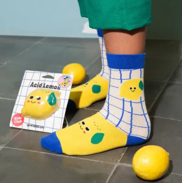 Kindersocken Zitrone - Acid Lemon Socken Gr. 28 - 35