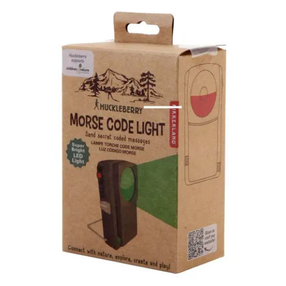 Kinder Taschenlampe HUCKLEBERRY mit Morsecode-Leuchte