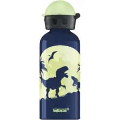 Kindertrinkflasche 0,4 l GLOW MOON DINOS - leuchtender Mond mit Dinos