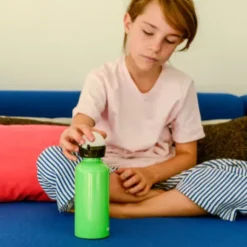 Kindertrinkflasche 0,4 l GLOW MOON DINOS - leuchtender Mond mit Dinos