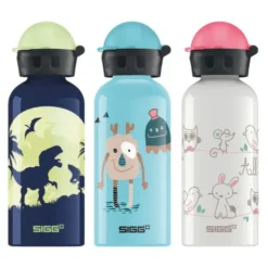Kindertrinkflasche 0,4 l GLOW MOON DINOS - leuchtender Mond mit Dinos