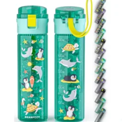 Kindertrinkflasche mit Stimmungs Skala, 0,5 l Meerestiere