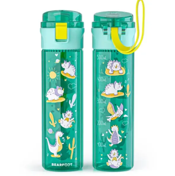 Kindertrinkflasche mit Stimmungs Skala, 0,5 l Dinos